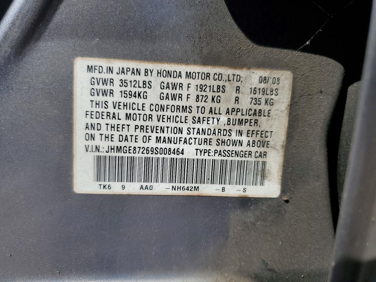 2009 HONDA FIT photo 12