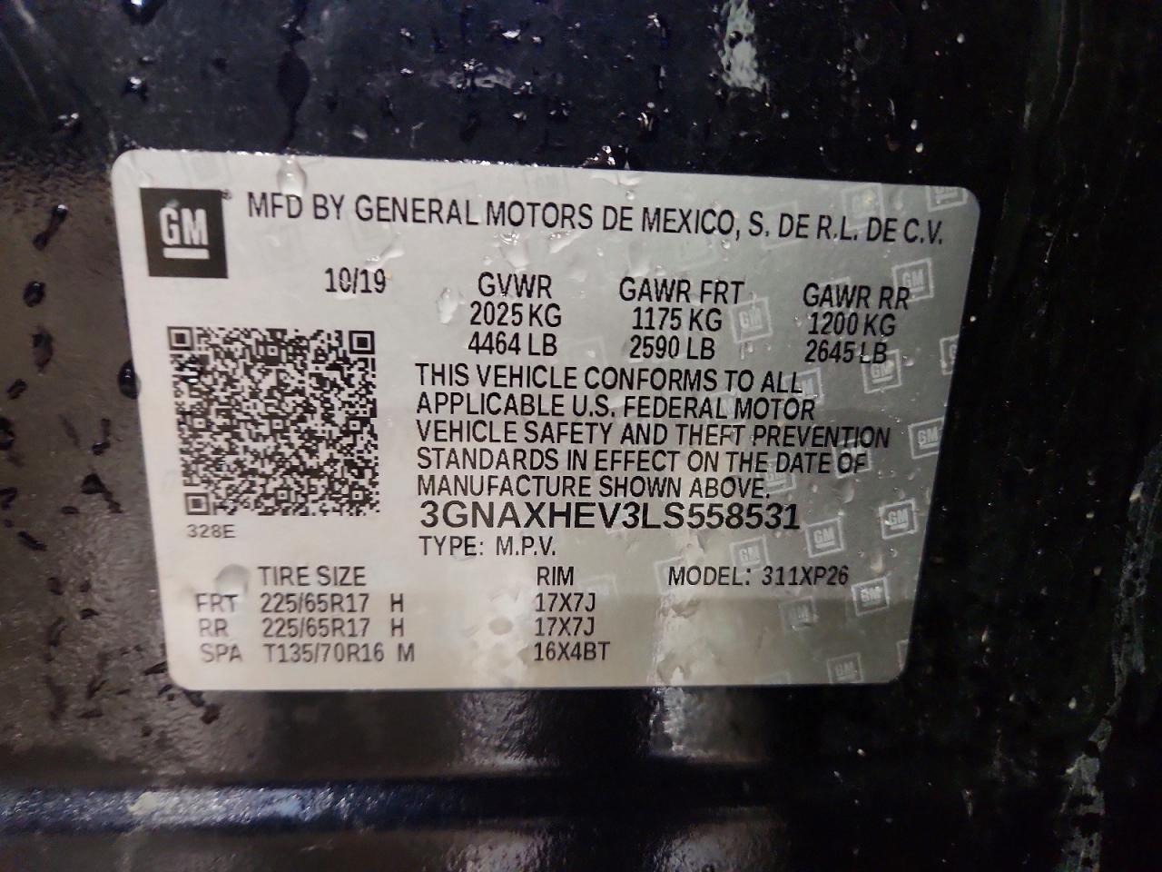 2020 CHEVROLET EQUINOX LS photo 25