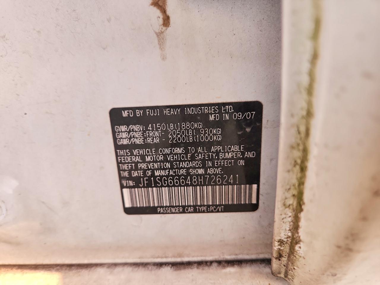 2008 SUBARU FORESTER SPORTS 2.5X photo 12