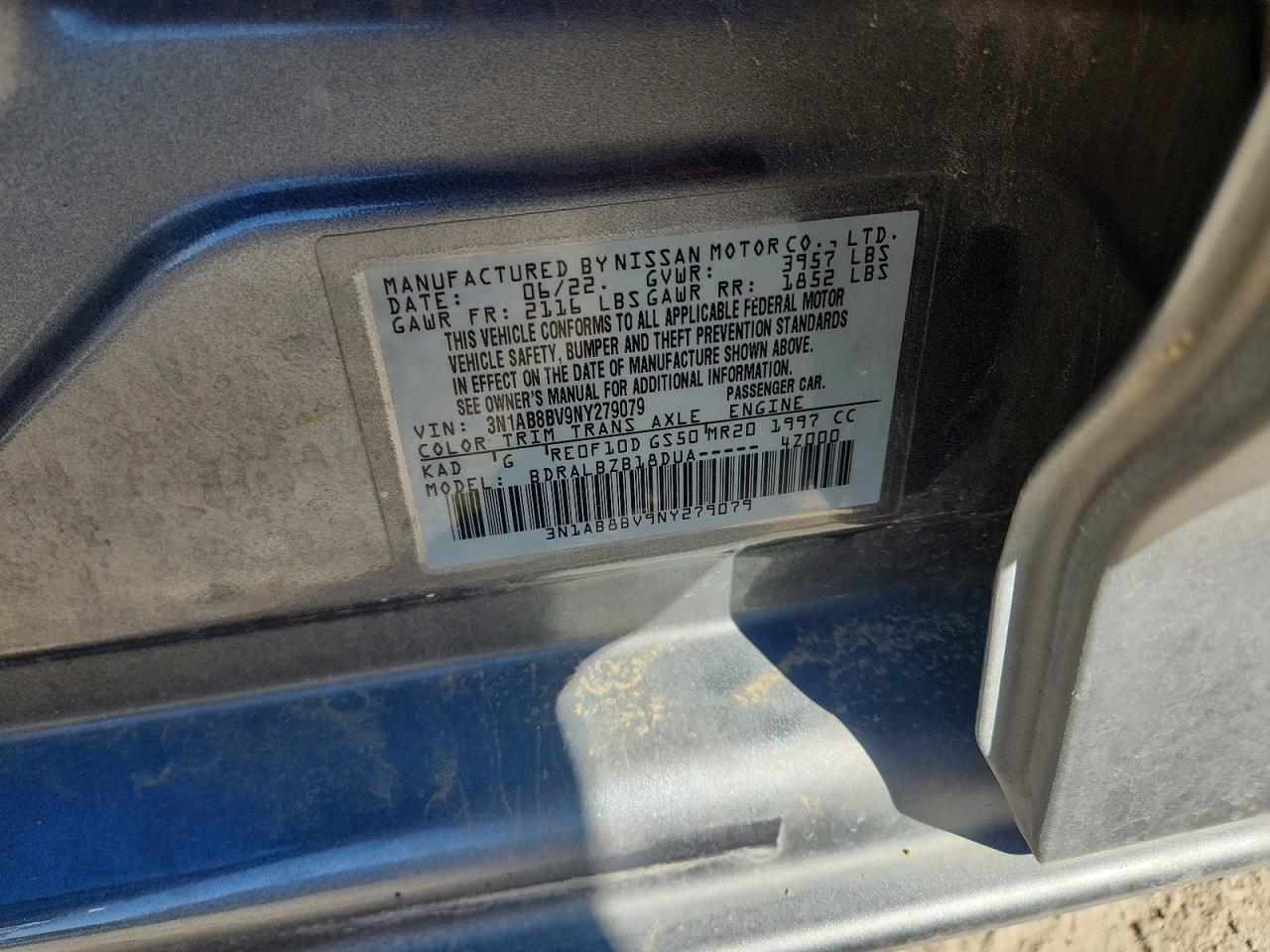 2022 NISSAN SENTRA S photo 12