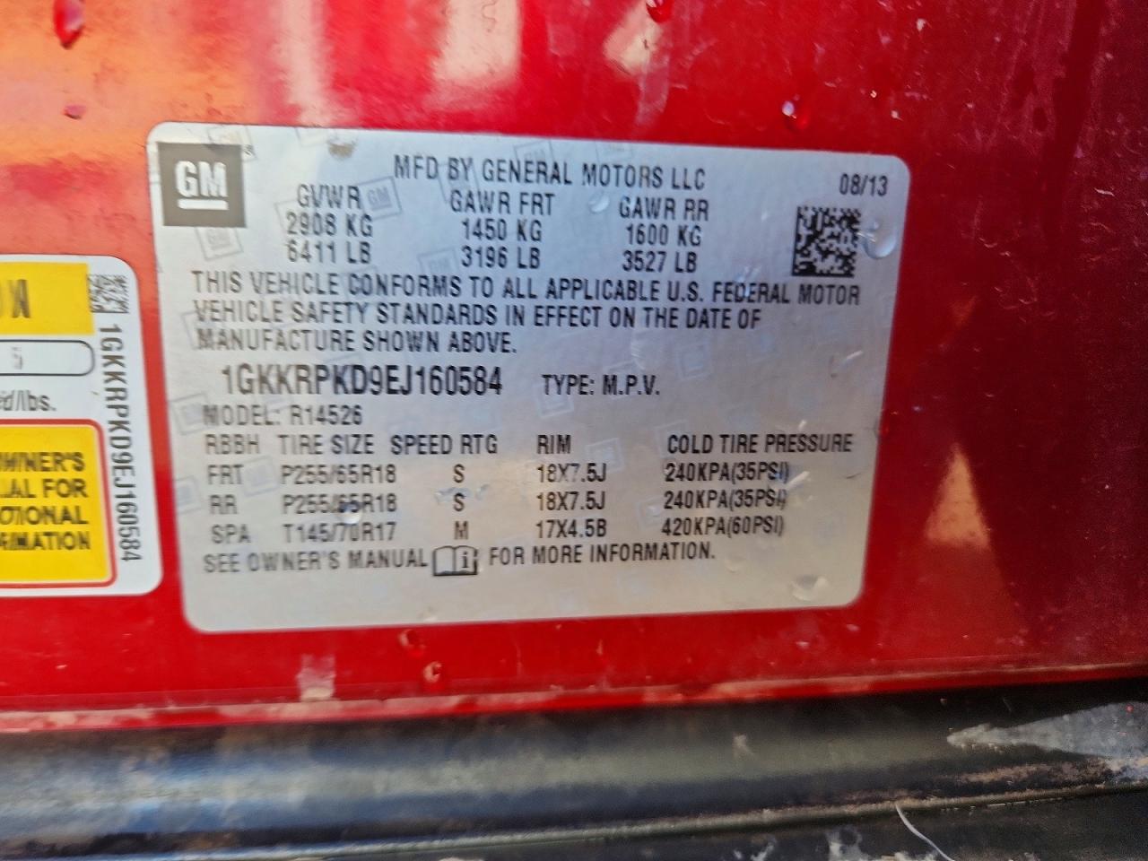 2014 GMC ACADIA SLE photo 25