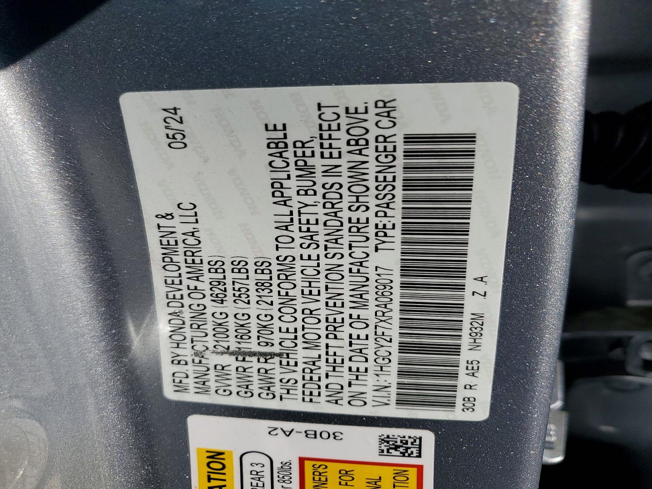 2024 HONDA ACCORD HYBRID SPORT-L photo 23