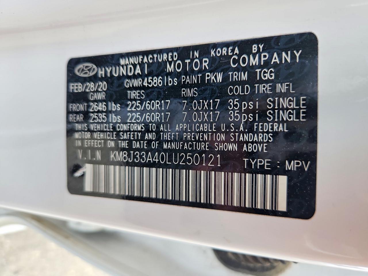 2020 HYUNDAI TUCSON VALUE photo 25