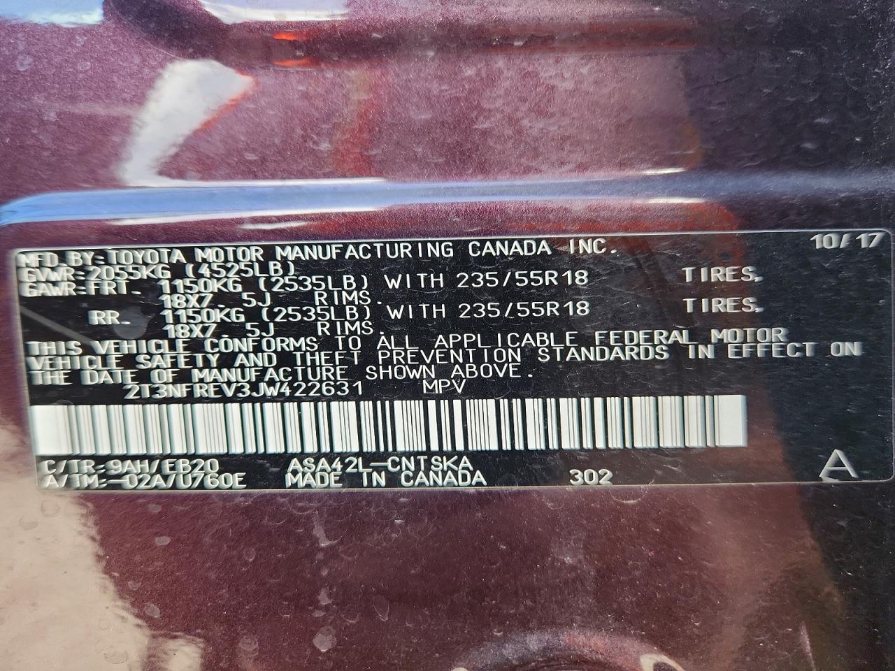 2018 TOYOTA RAV4 SE photo 45