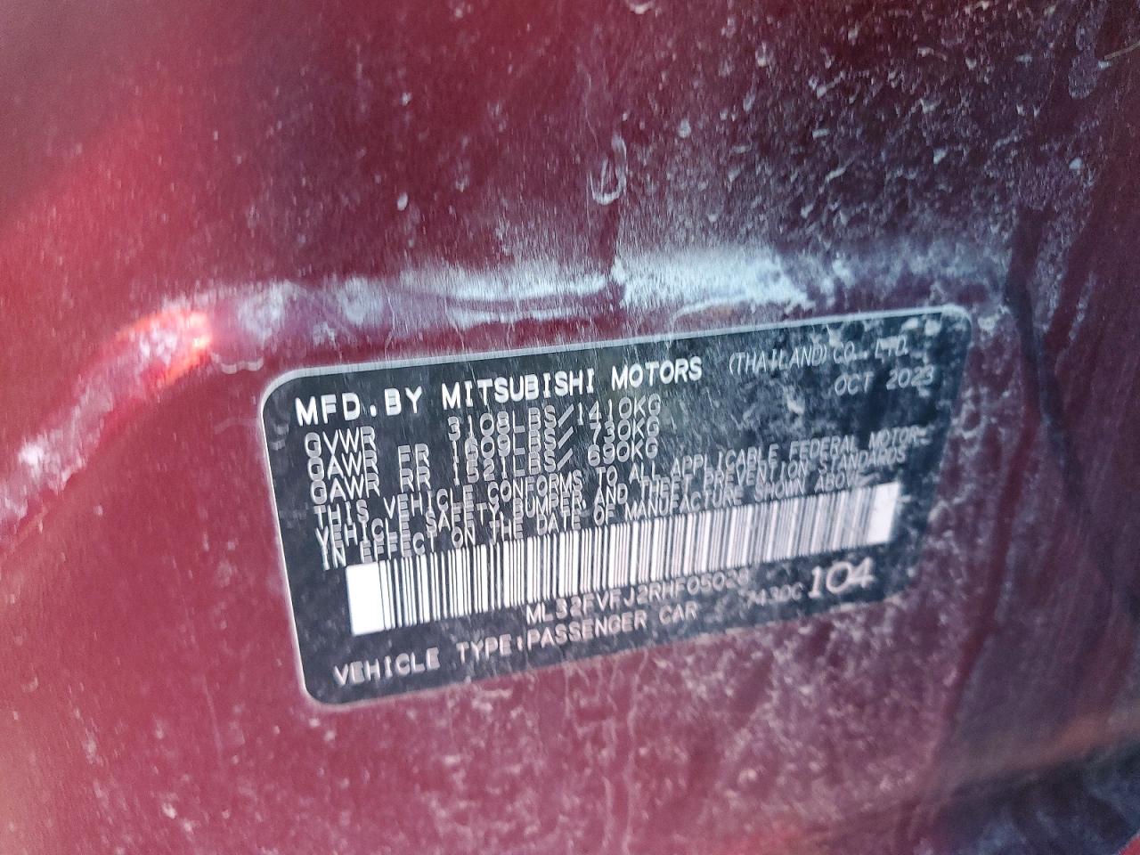 2024 MITSUBISHI MIRAGE G4 SE photo 34