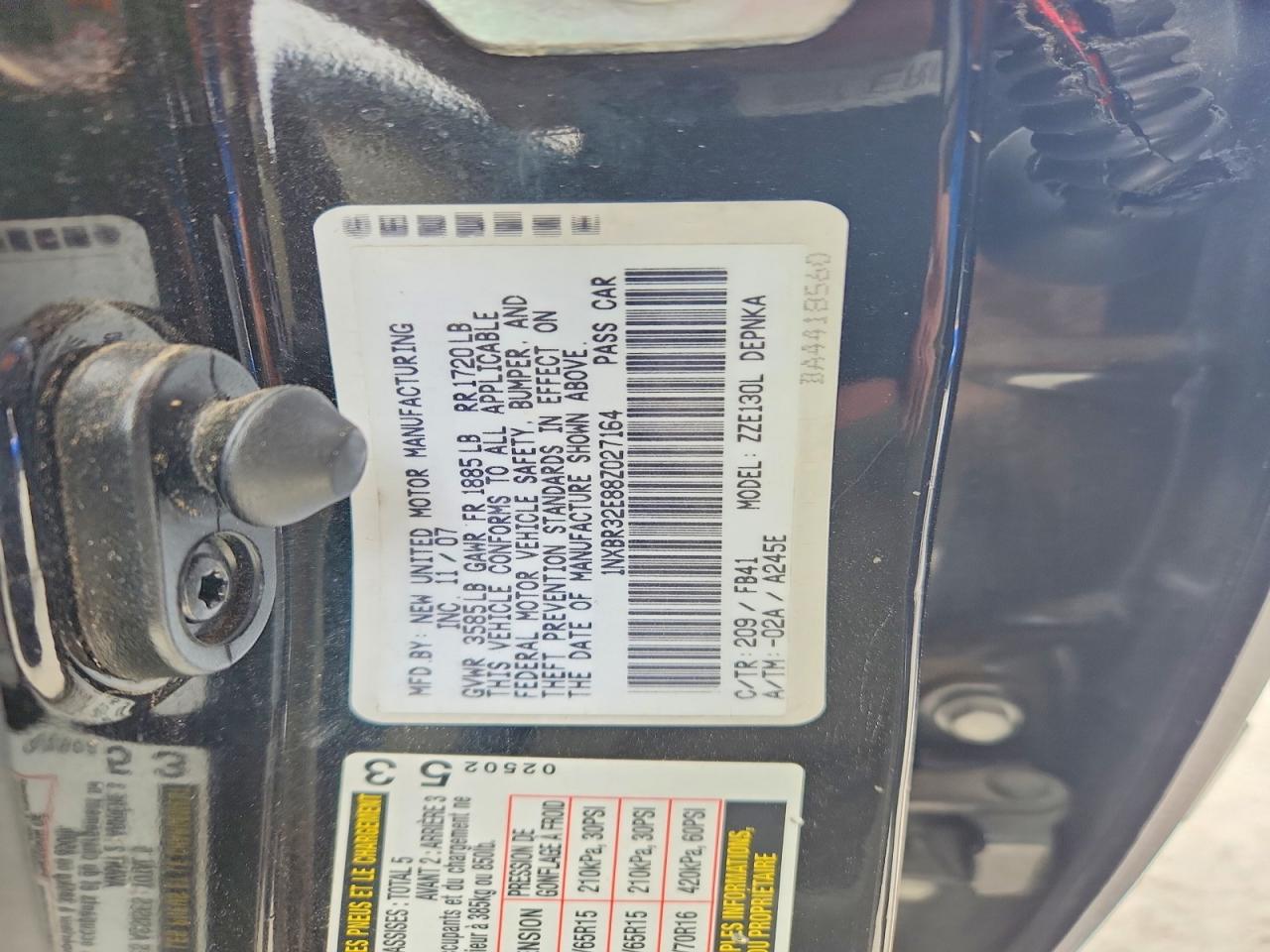 2008 TOYOTA COROLLA LE photo 13