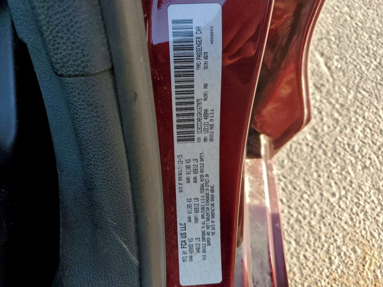 2016 CHRYSLER 200 LIMITED photo 12