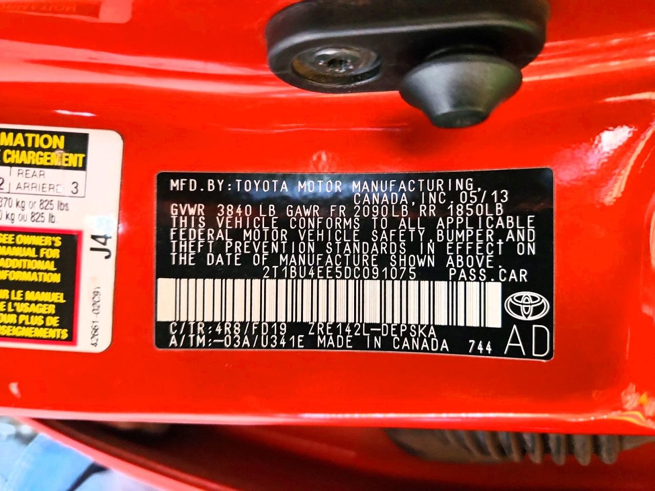 2013 TOYOTA COROLLA S SPECIAL EDITION photo 12
