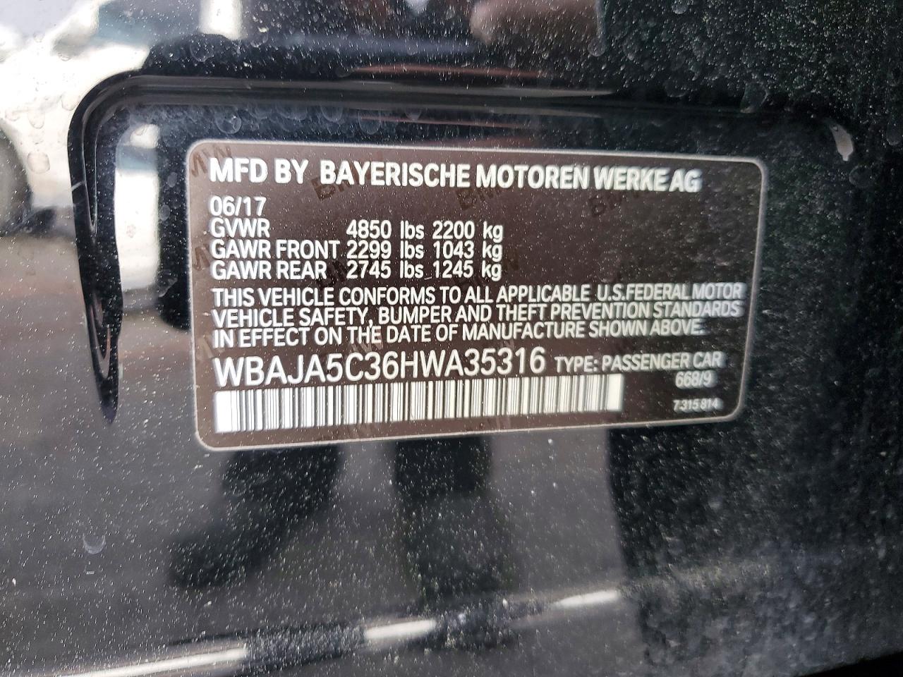 2017 BMW 530 I photo 37
