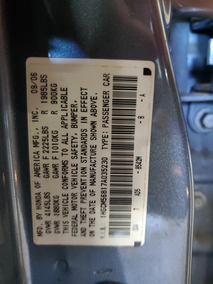2007 HONDA ACCORD EX photo 22