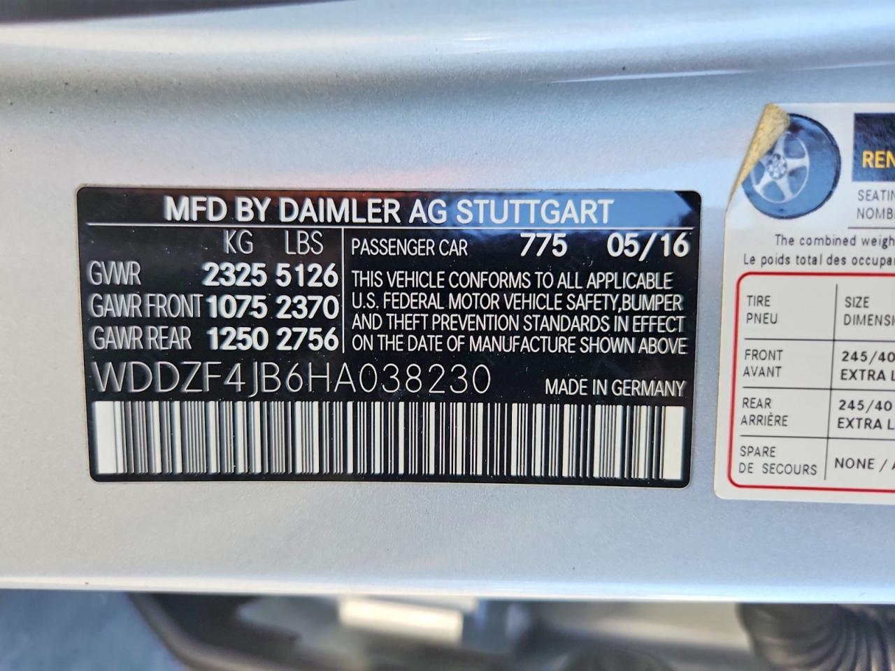 2017 MERCEDES-BENZ E 300 photo 12