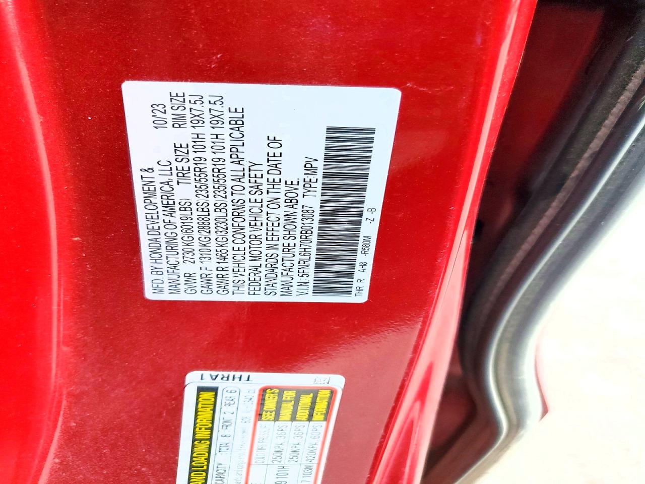 2024 HONDA ODYSSEY SPORT photo 37