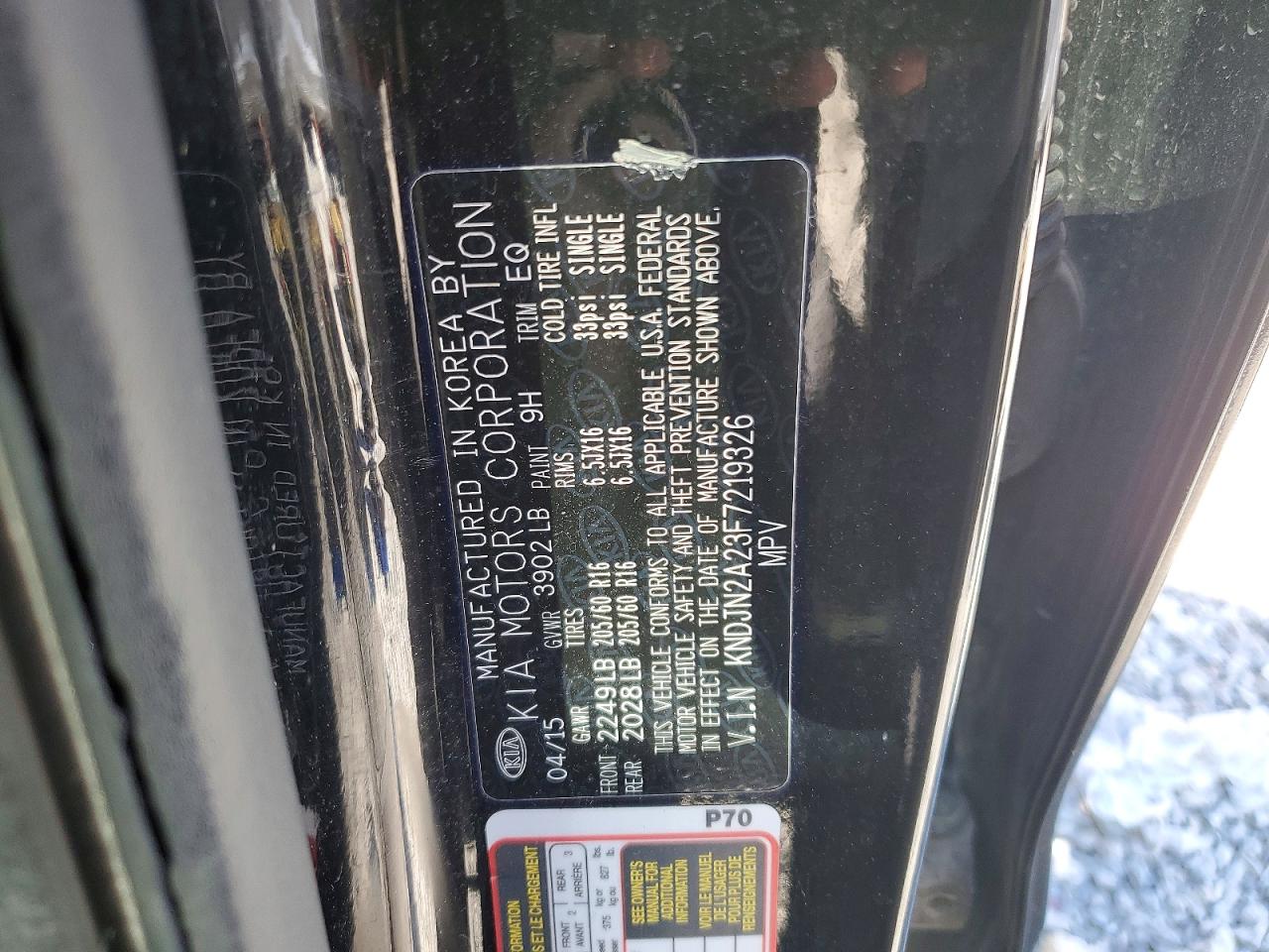 2015 KIA SOUL BASE photo 12