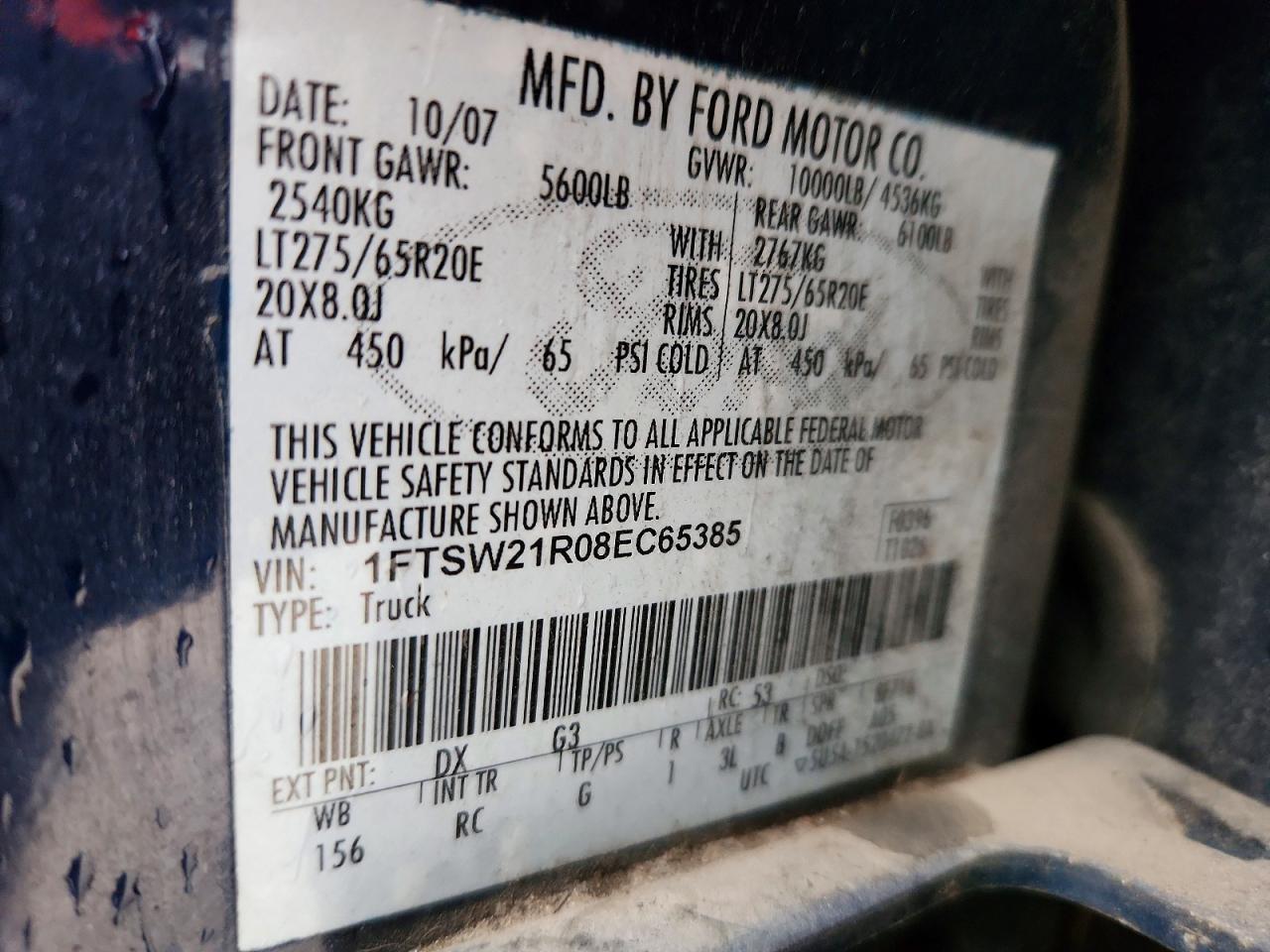 2008 FORD F250 SUPER DUTY photo 12