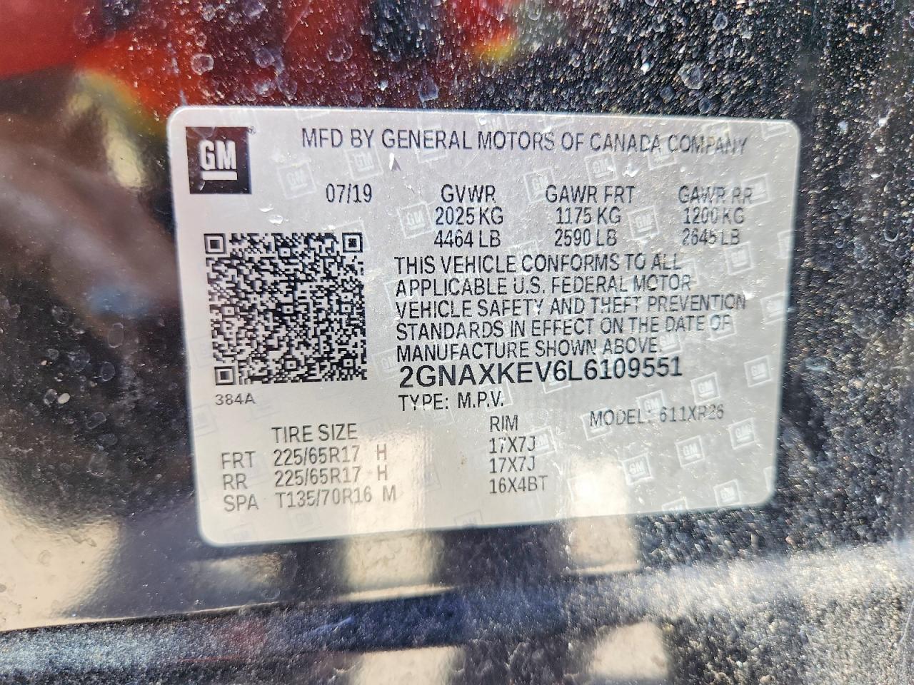 2020 CHEVROLET EQUINOX LT photo 25