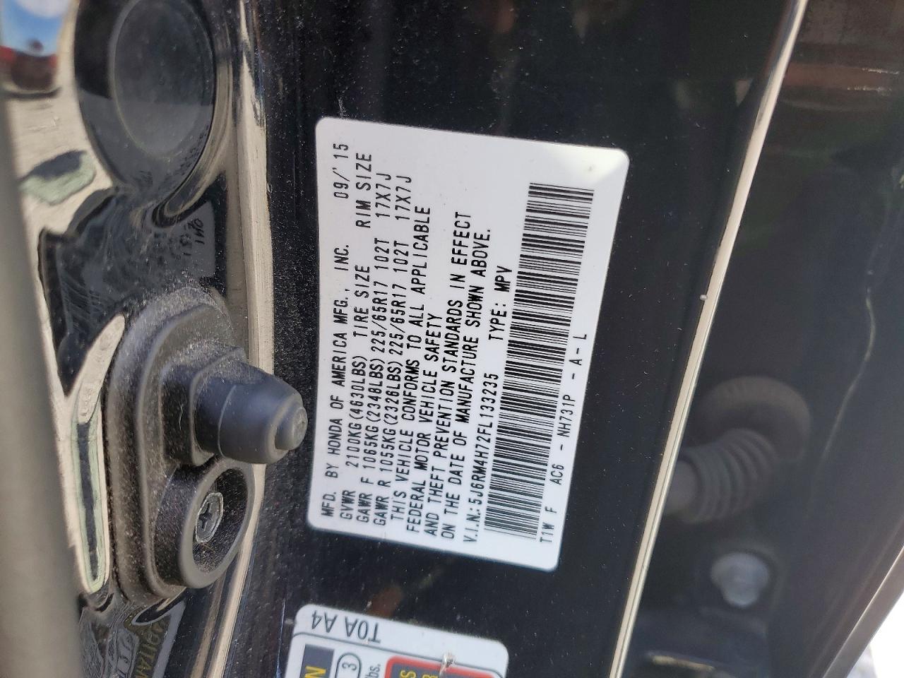 2015 HONDA CR-V EXL photo 37