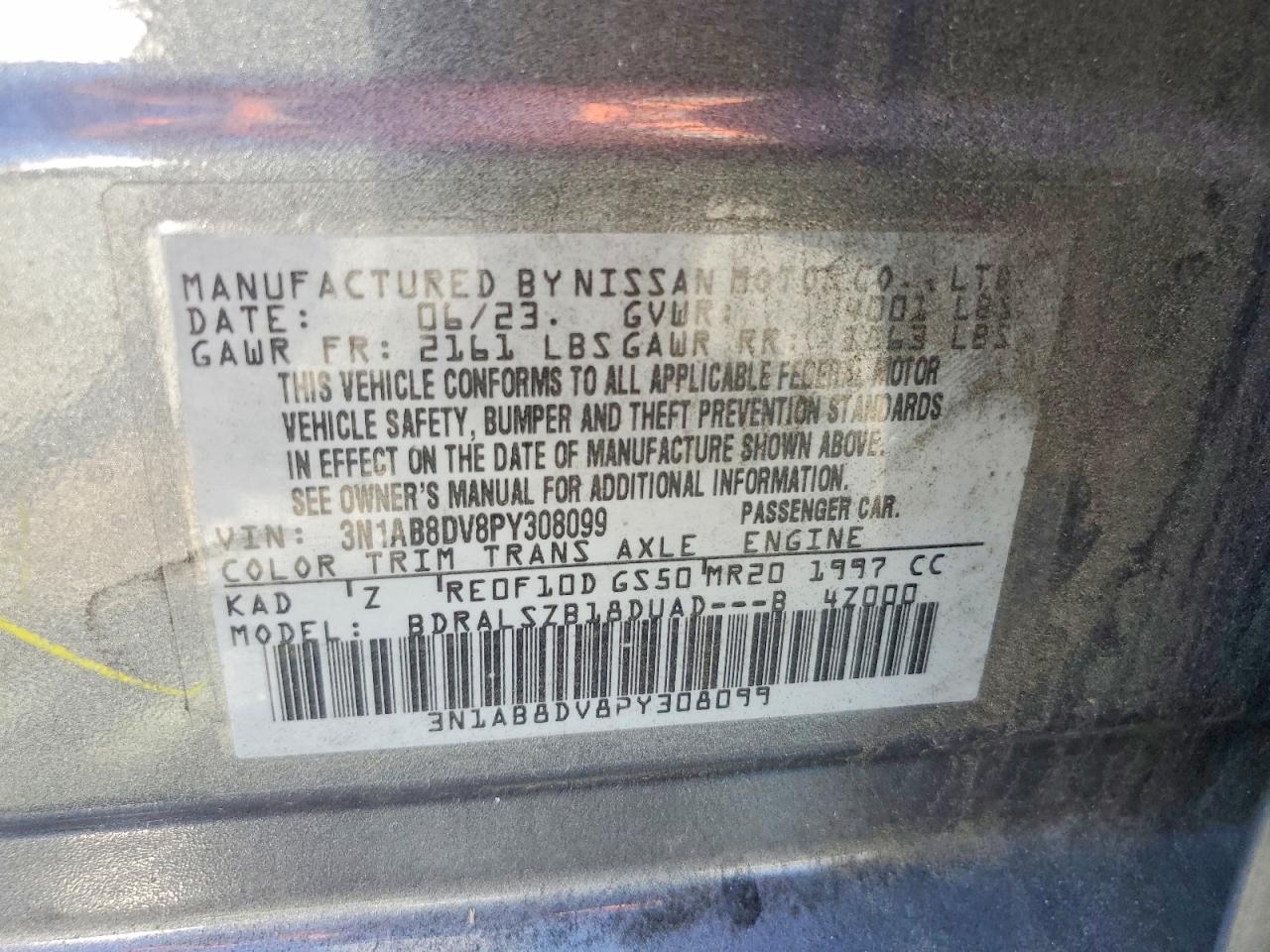 2023 NISSAN SENTRA SR photo 12