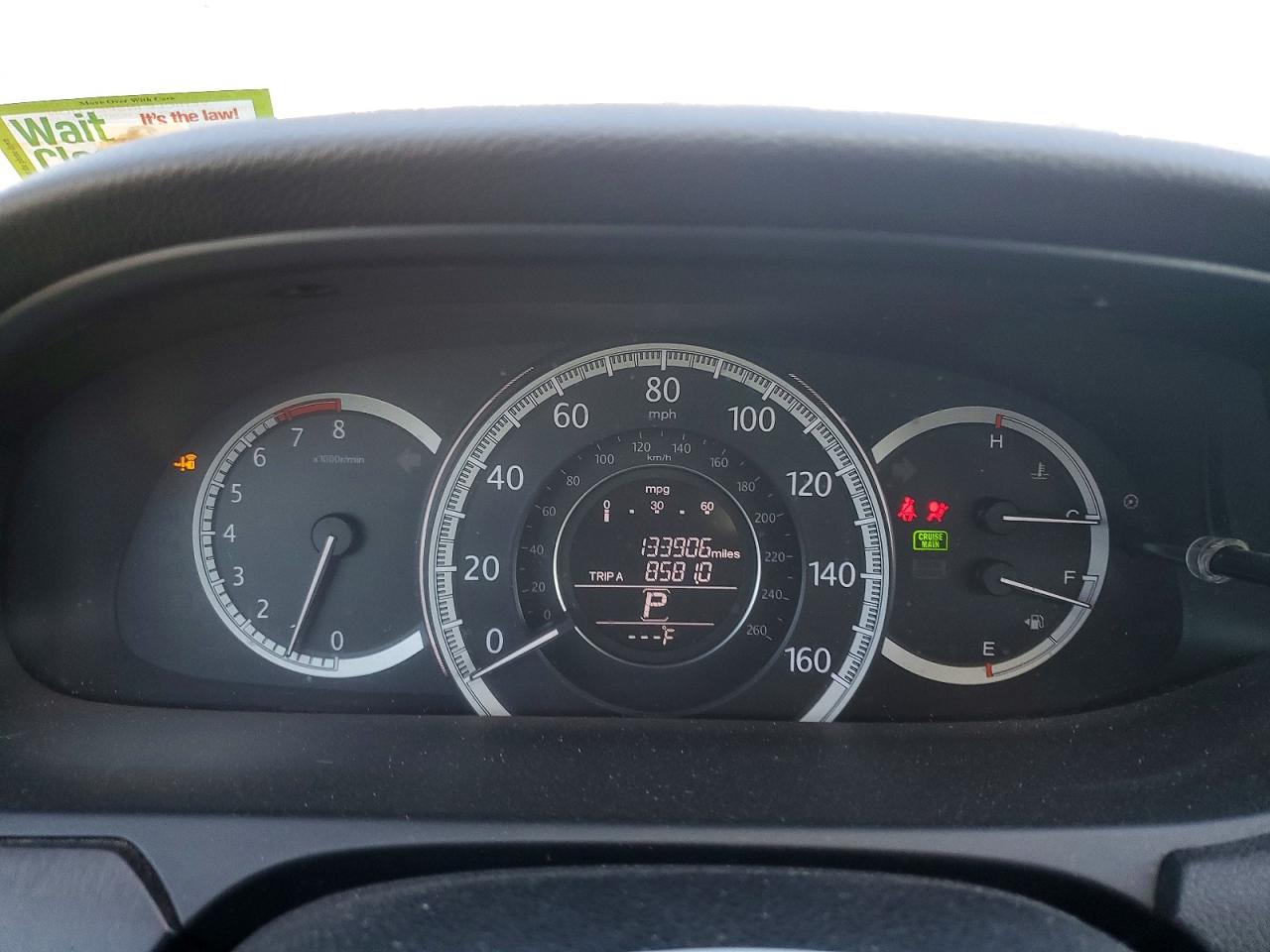 2015 HONDA ACCORD EX photo 9
