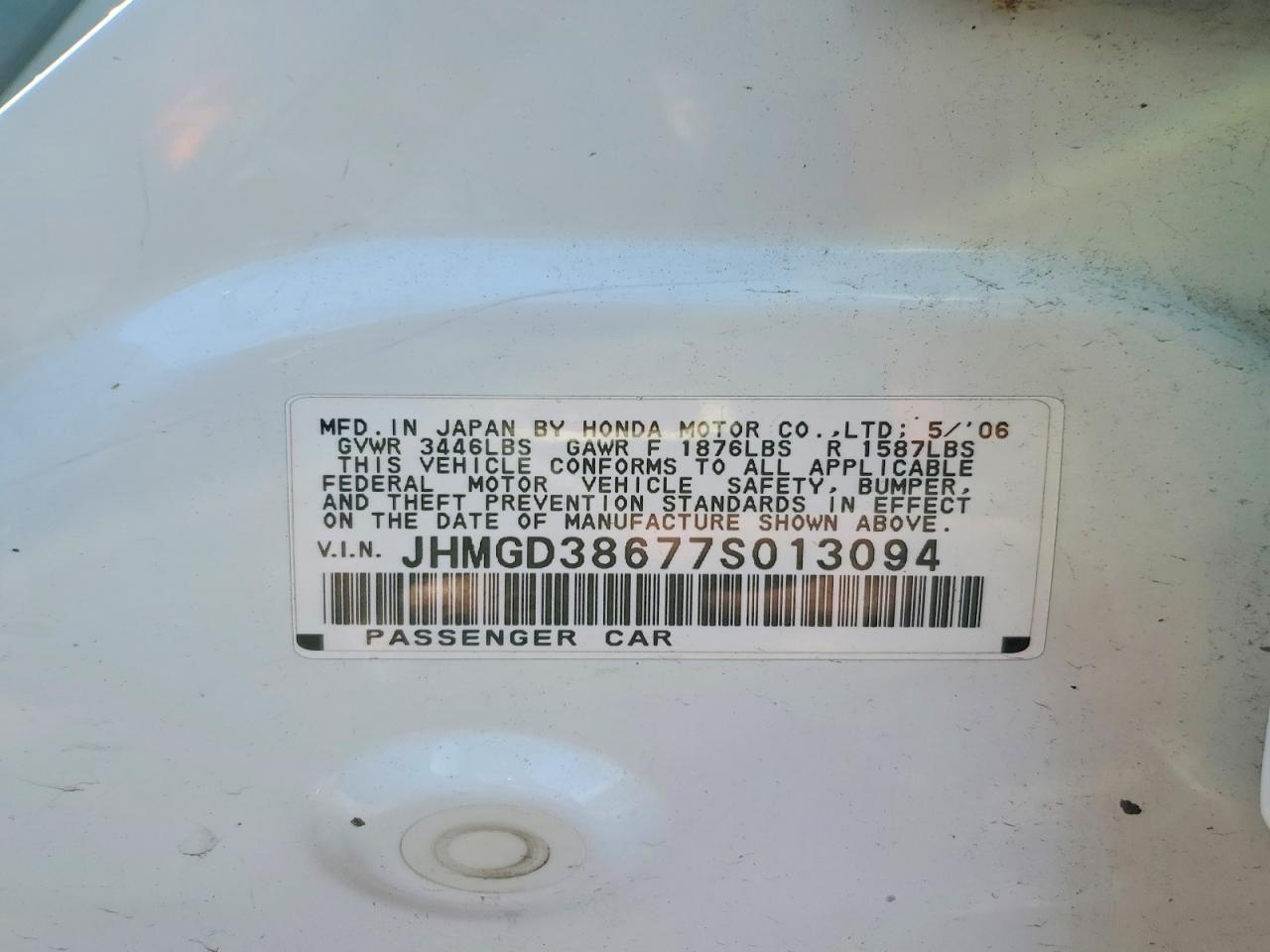 2007 HONDA FIT S photo 23