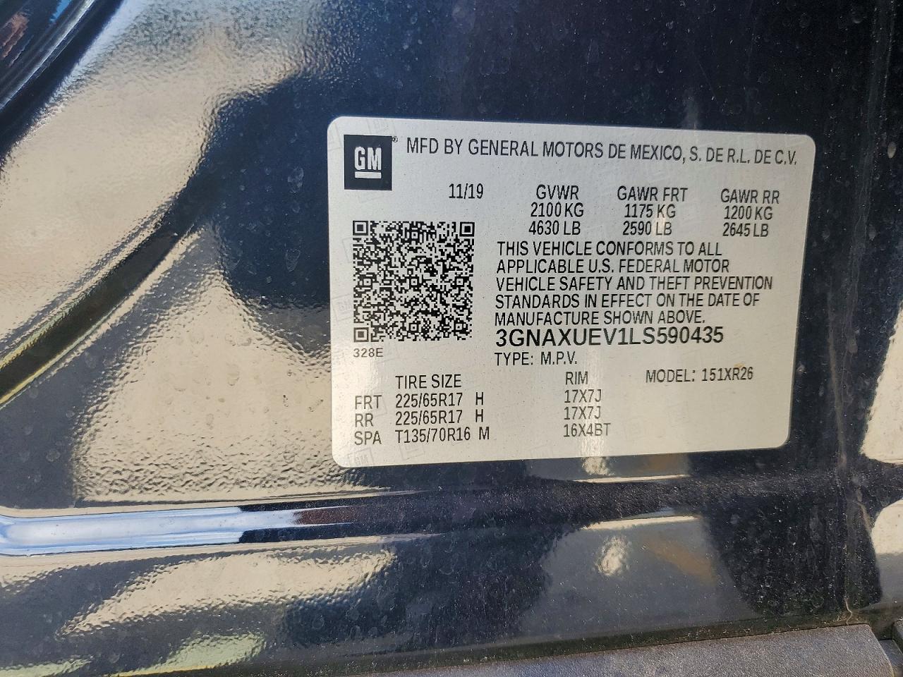 2020 CHEVROLET EQUINOX LT photo 25
