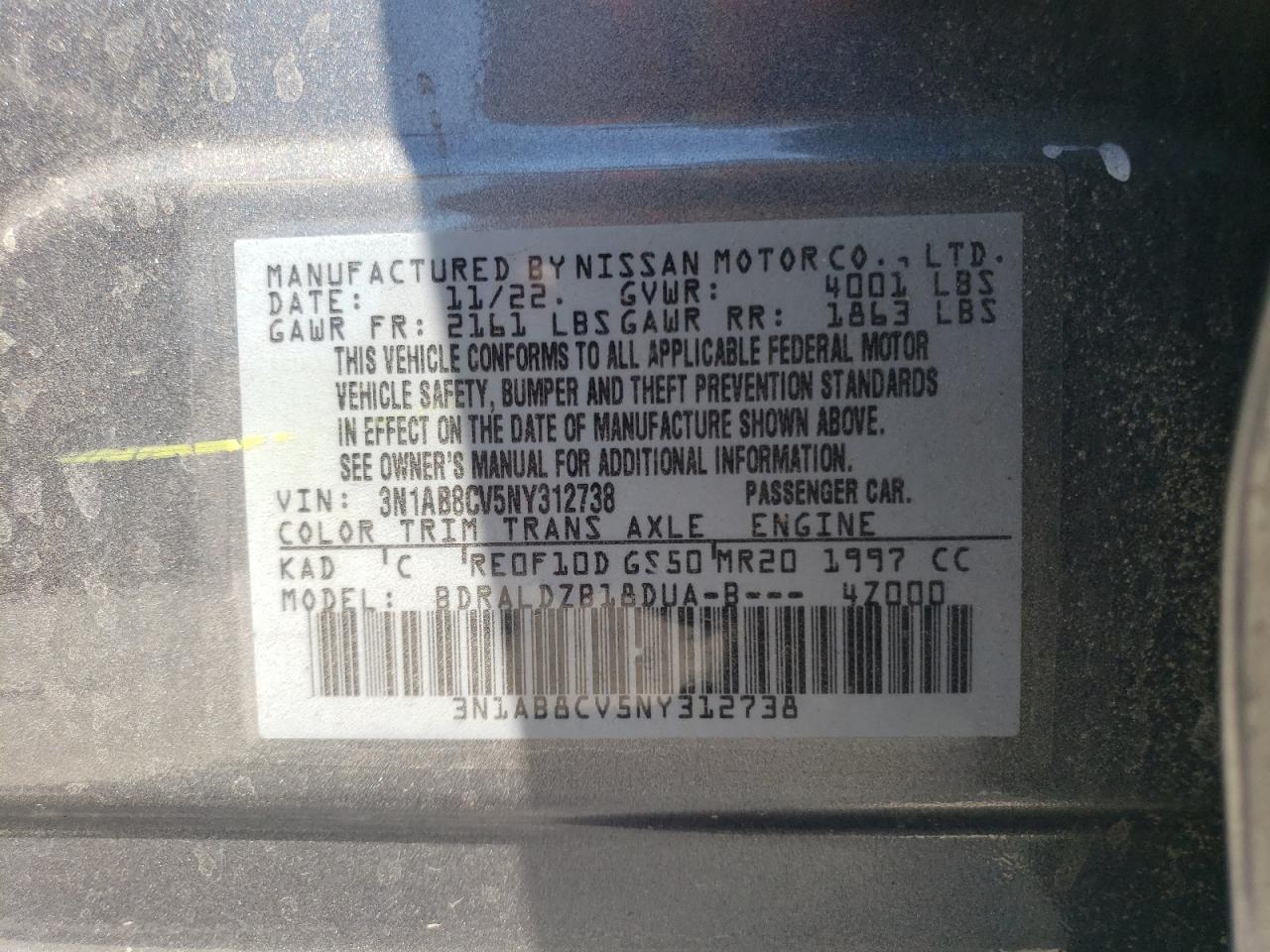 2022 NISSAN SENTRA SV photo 25