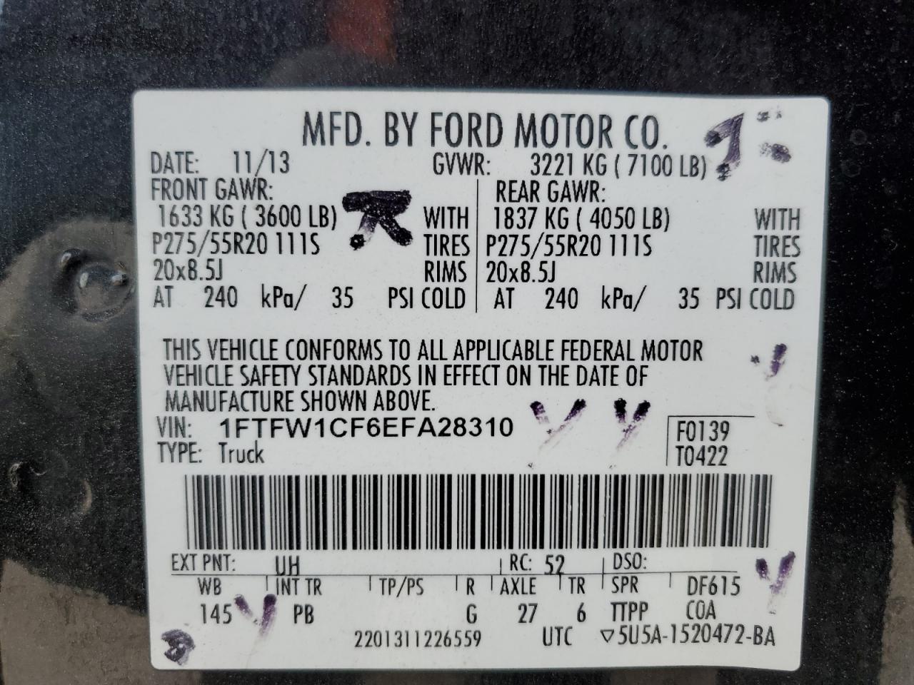 2014 FORD F150 SUPERCREW photo 12
