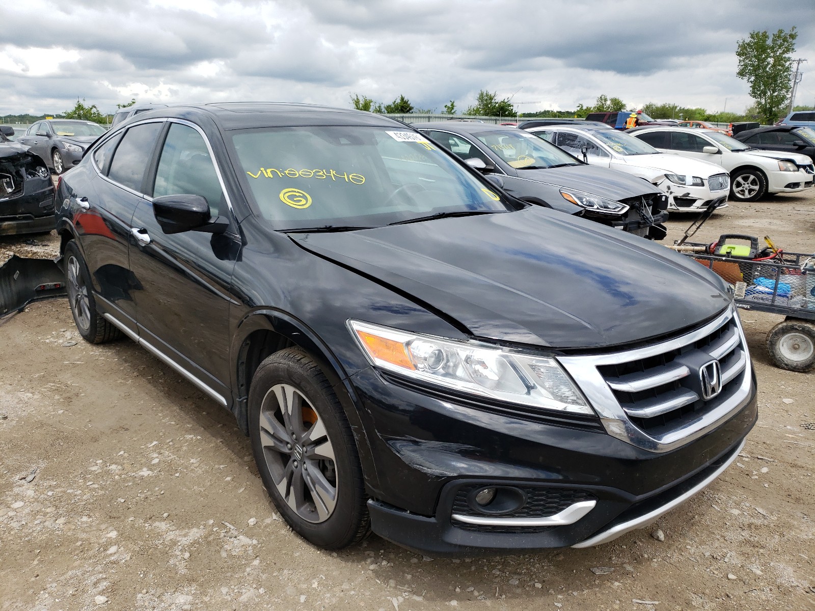 2014 HONDA CROSSTOUR EXL — REAR END damage — photo 1