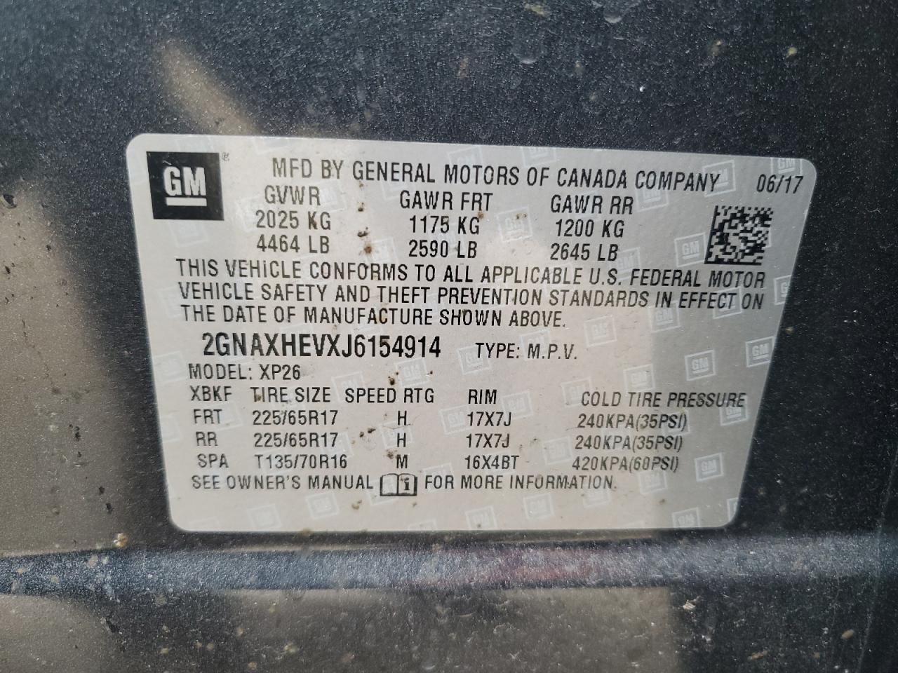 2018 CHEVROLET EQUINOX LS photo 13
