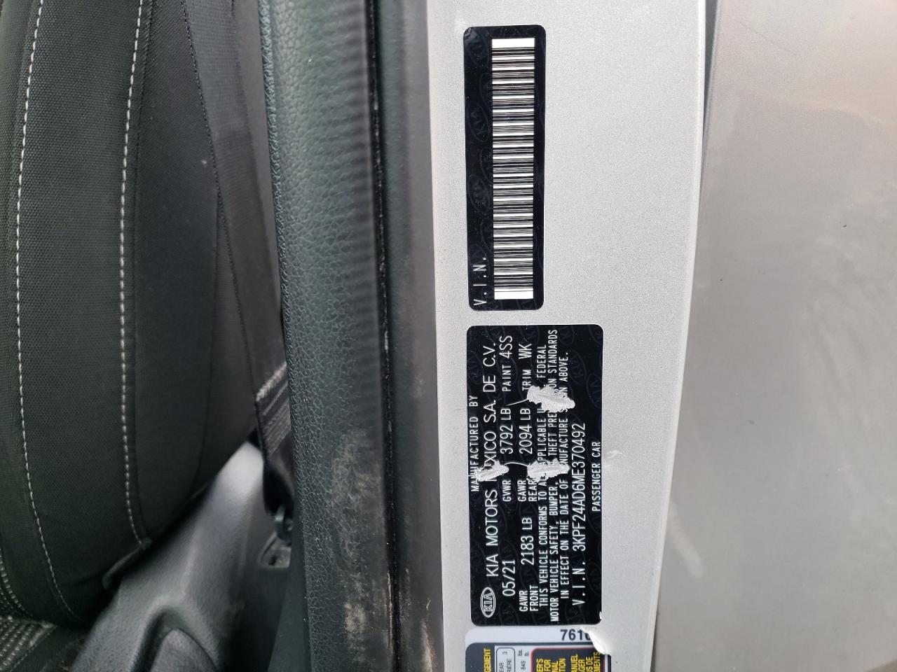 2021 KIA FORTE LXS photo 34