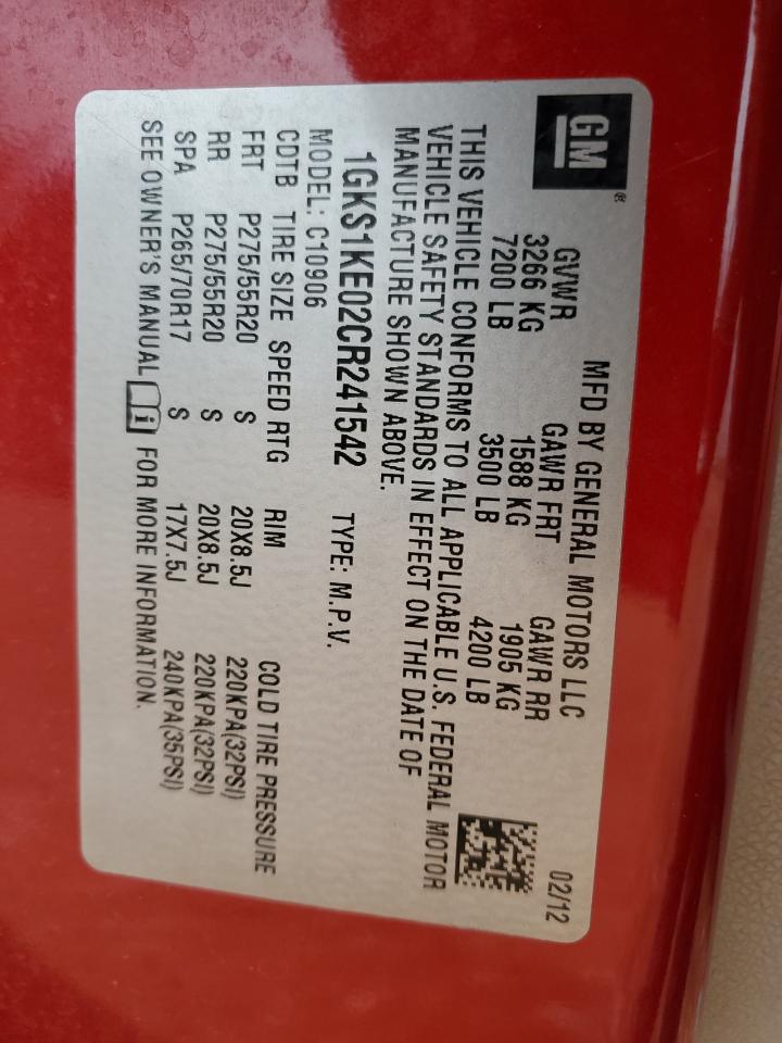 2012 GMC YUKON XL C1500 SLT photo 25