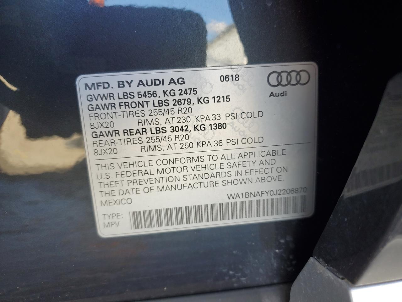 2018 AUDI Q5 PREMIUM PLUS photo 37