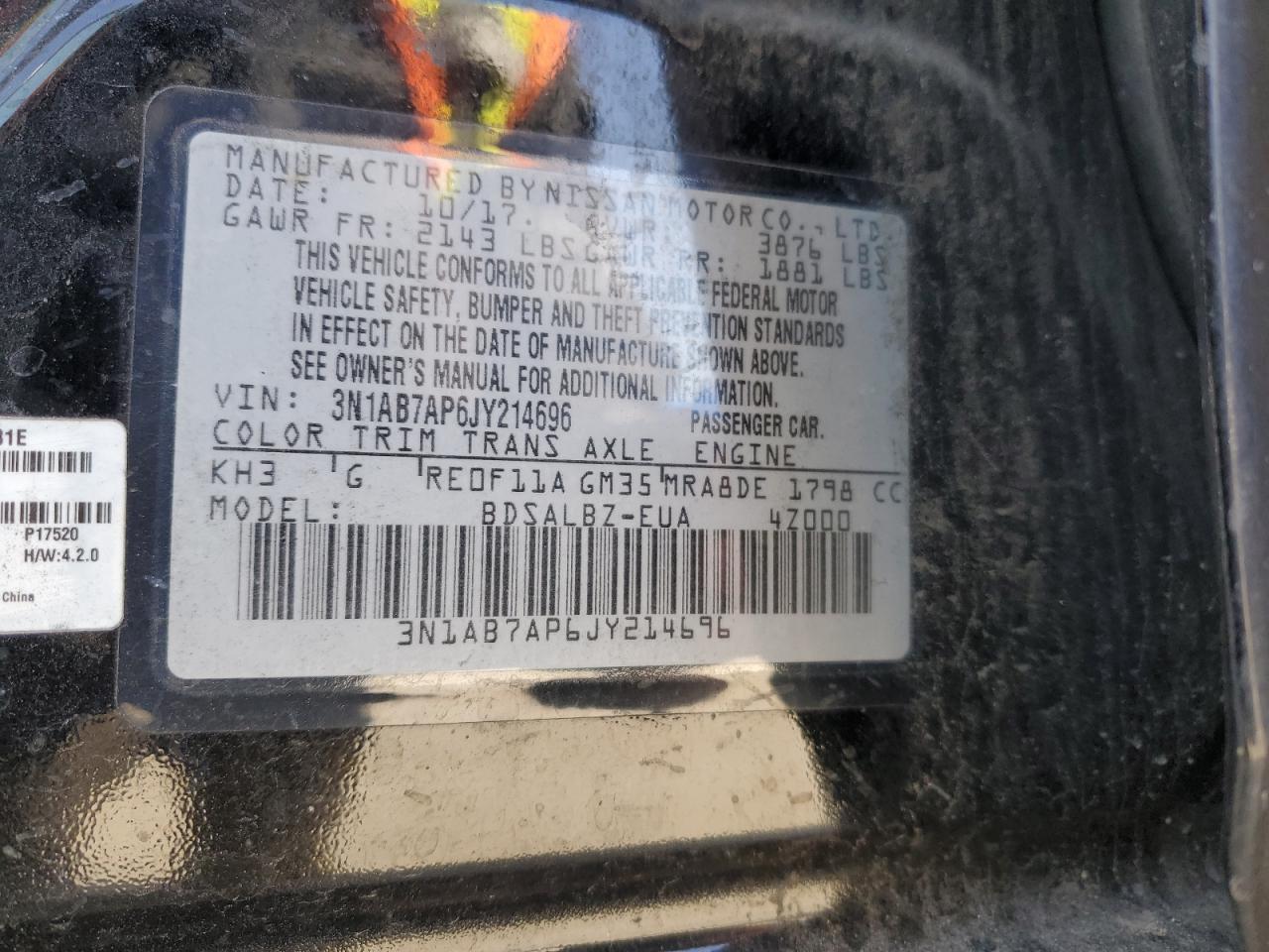 2018 NISSAN SENTRA S photo 25