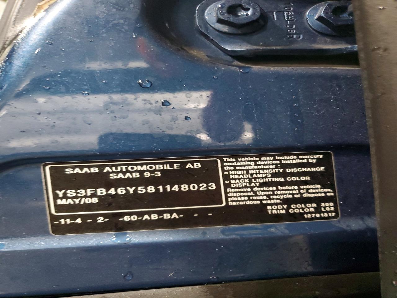 2008 SAAB 9-3 2.0T photo 12