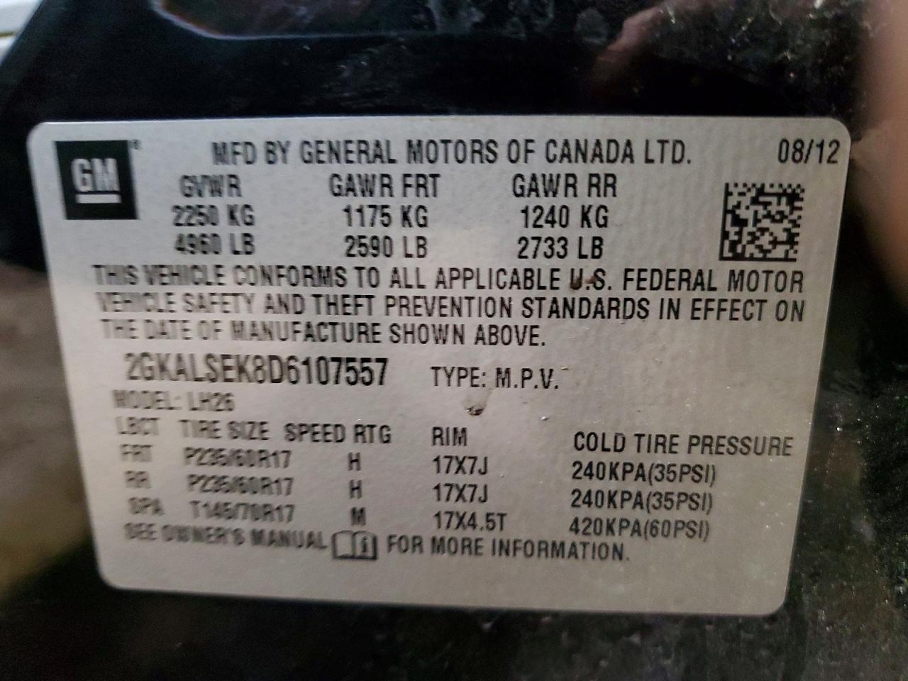 2013 GMC TERRAIN SLE photo 25