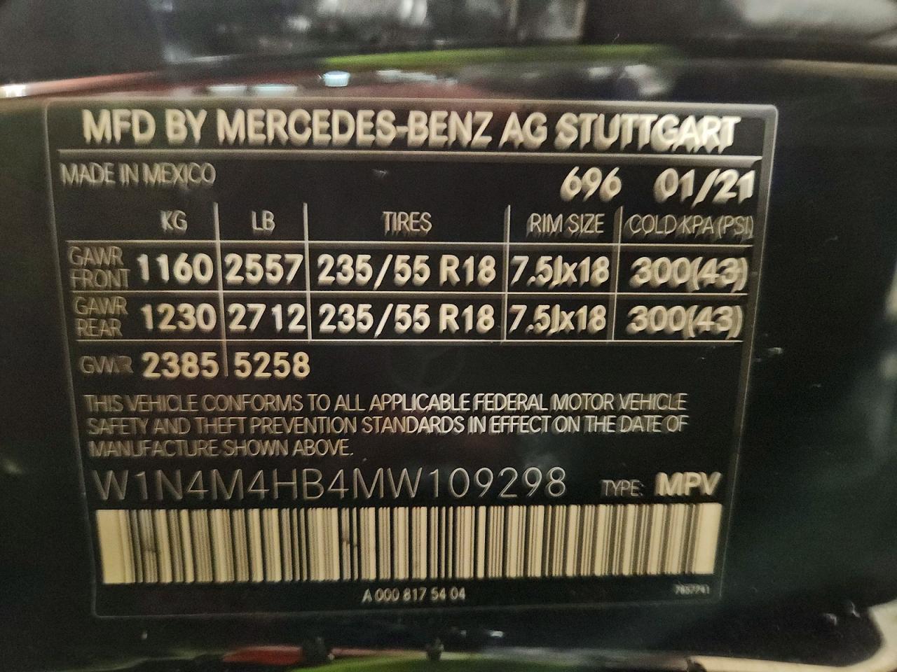 2021 MERCEDES-BENZ GLB 250 4MATIC photo 25