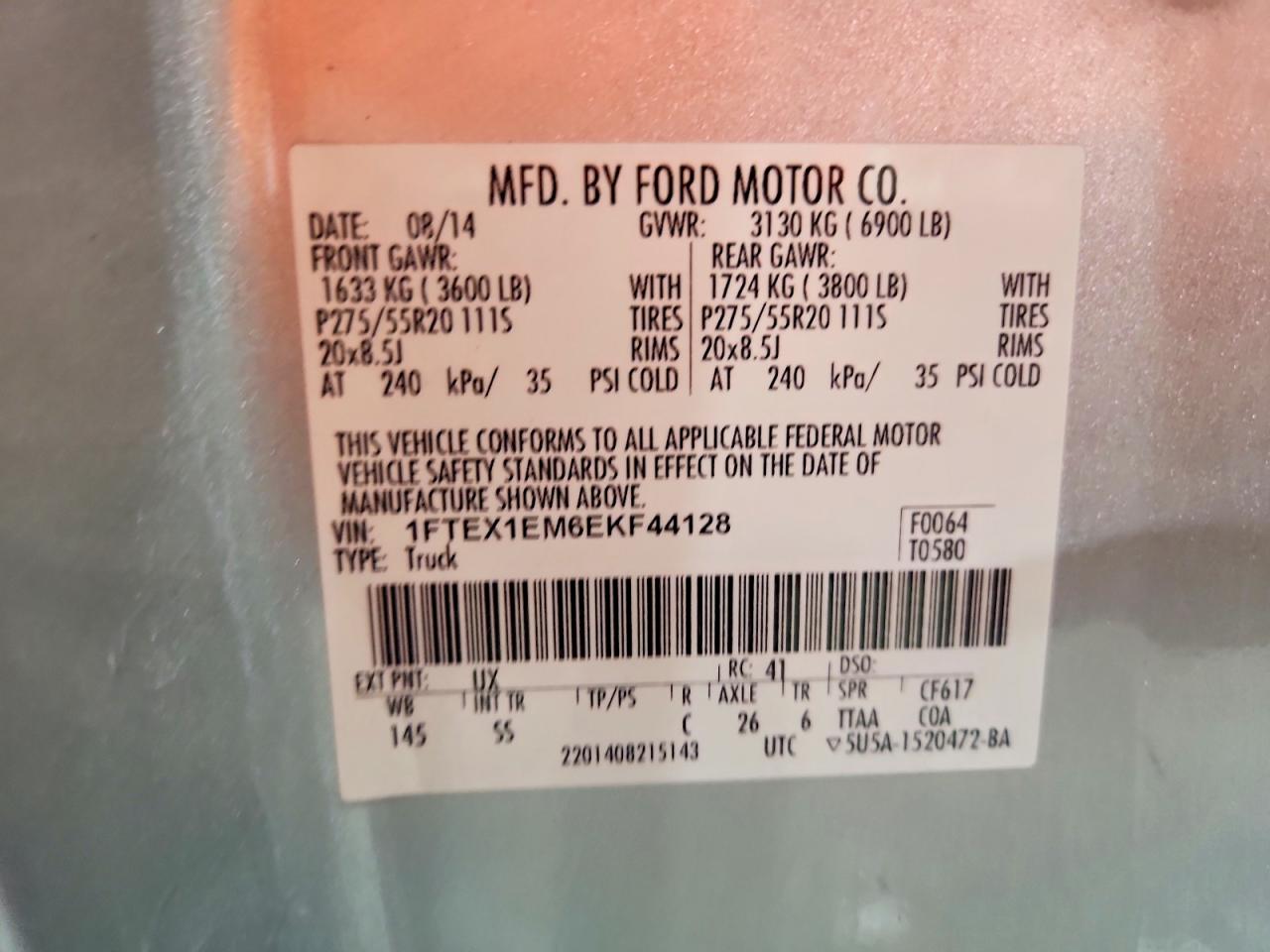 2014 FORD F150 SUPER CAB photo 25