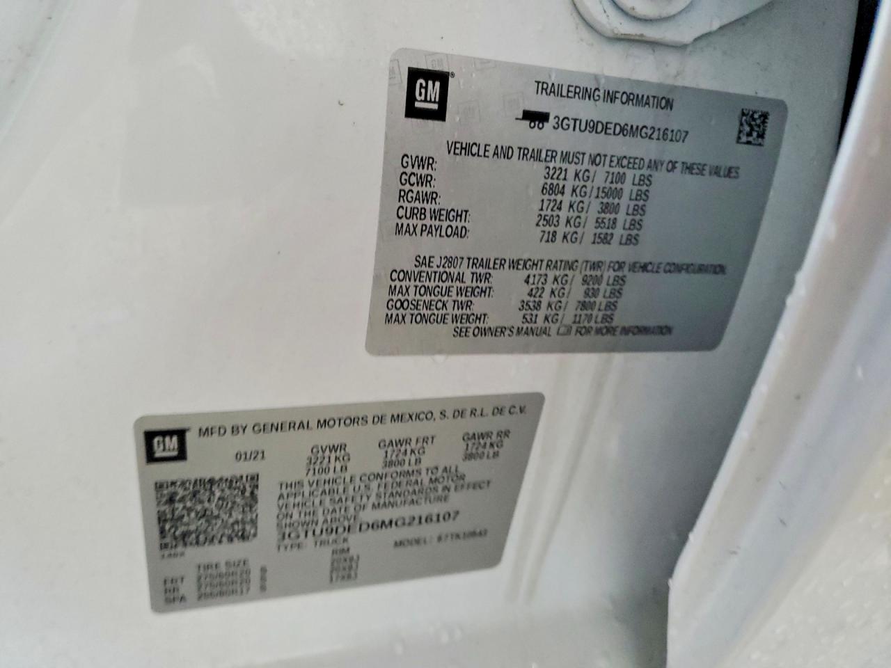 2021 GMC SIERRA K1500 SLT photo 12