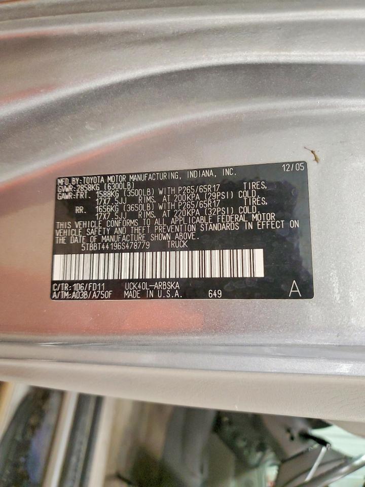 2006 TOYOTA TUNDRA SR5 photo 12