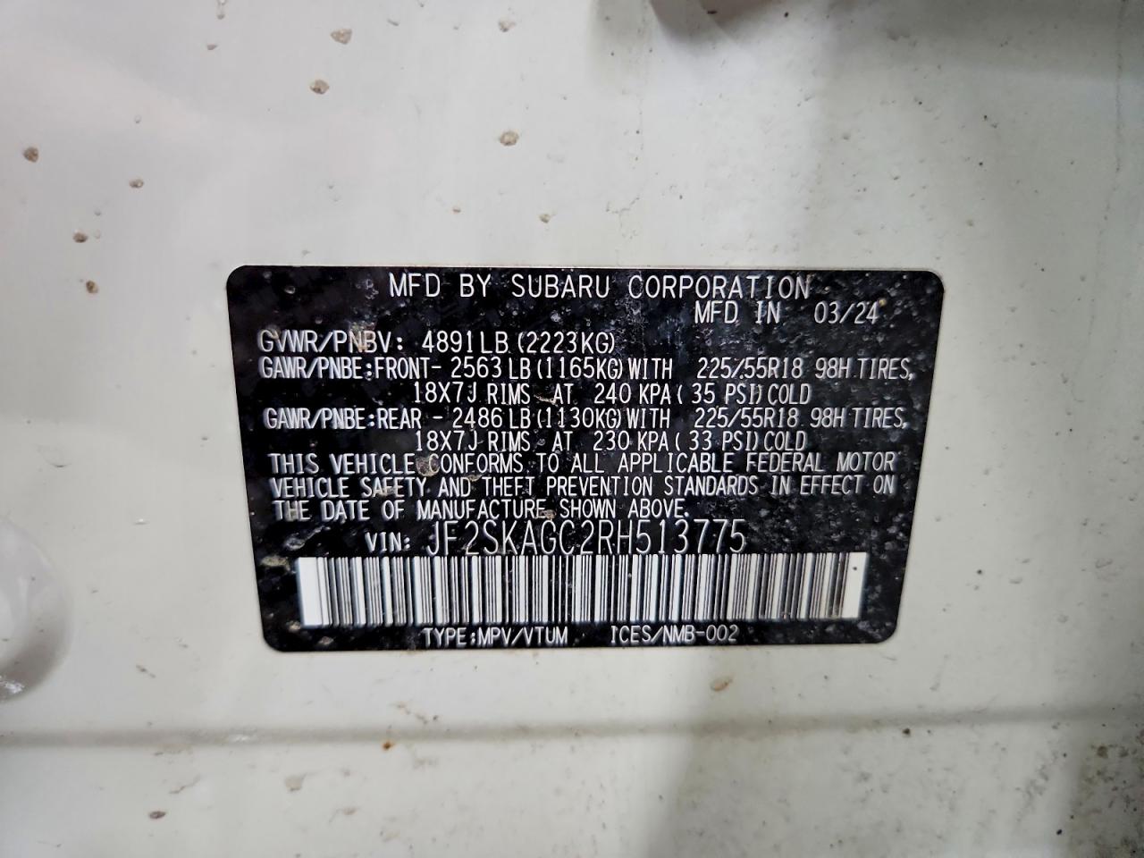 2024 SUBARU FORESTER SPORT photo 23
