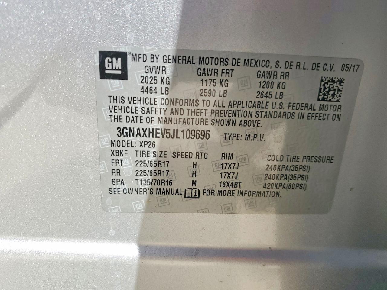 2018 CHEVROLET EQUINOX LS photo 37