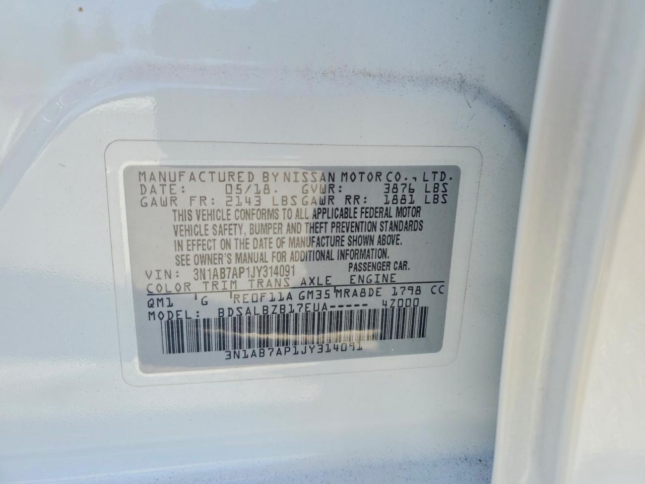 2018 NISSAN SENTRA S photo 23