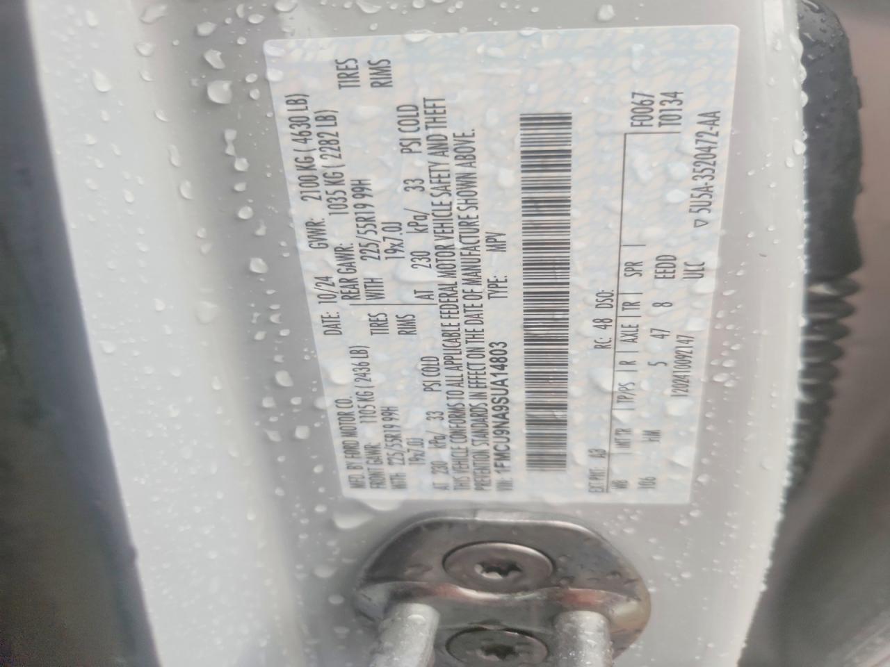 2025 FORD ESCAPE ST LINE SELECT photo 27
