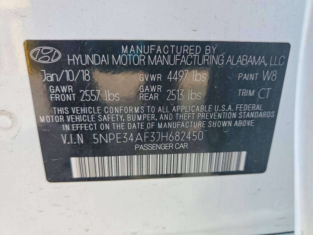 2018 HYUNDAI SONATA SPORT photo 23