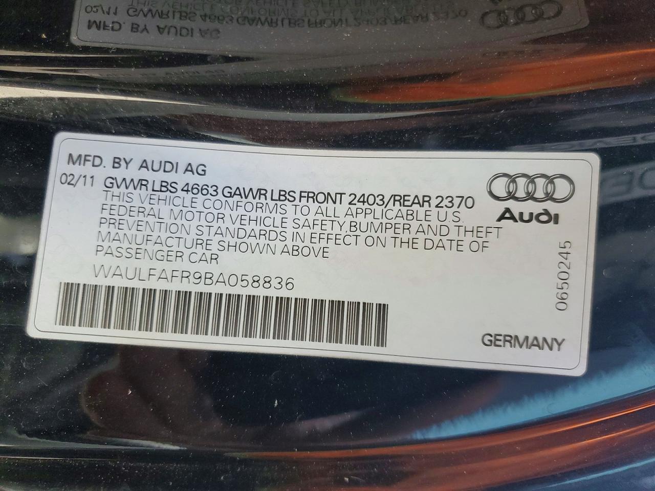 2011 AUDI A5 PREMIUM PLUS photo 13