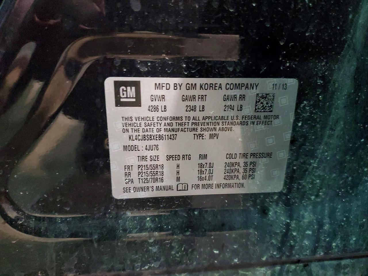 2014 BUICK ENCORE CONVENIENCE photo 13