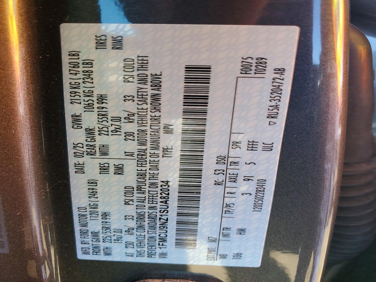 2025 FORD ESCAPE ST LINE SELECT photo 13