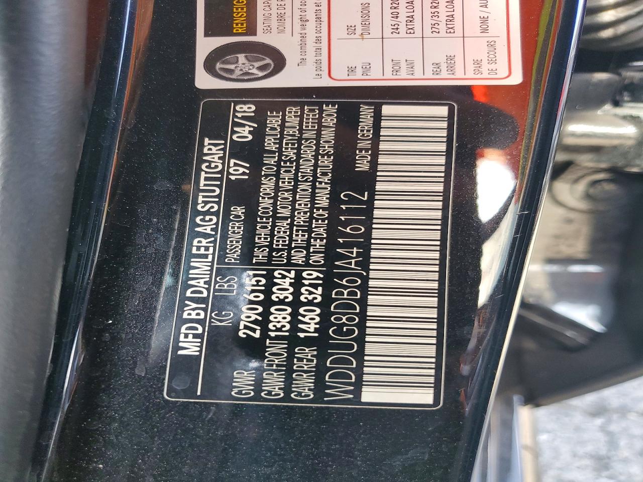 2018 MERCEDES-BENZ S 560 photo 12