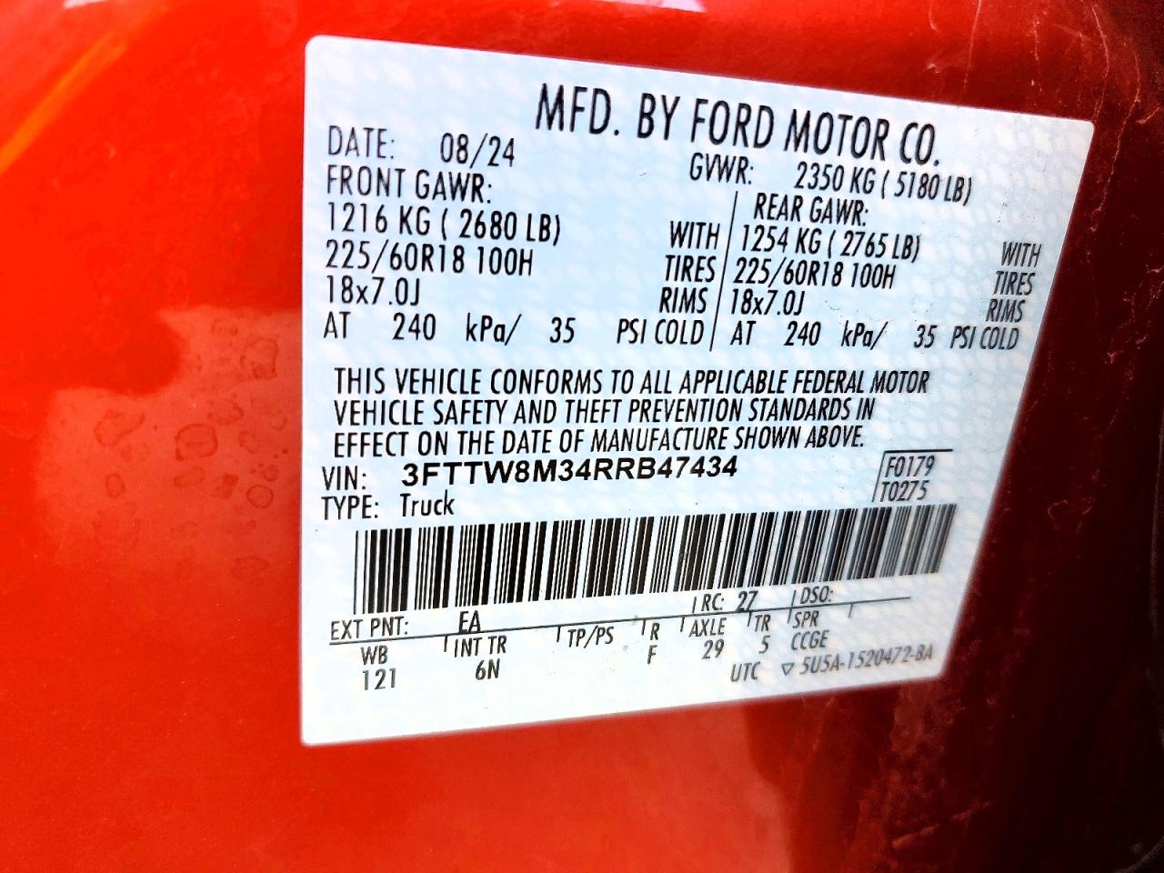 2024 FORD MAVERICK LARIAT photo 12
