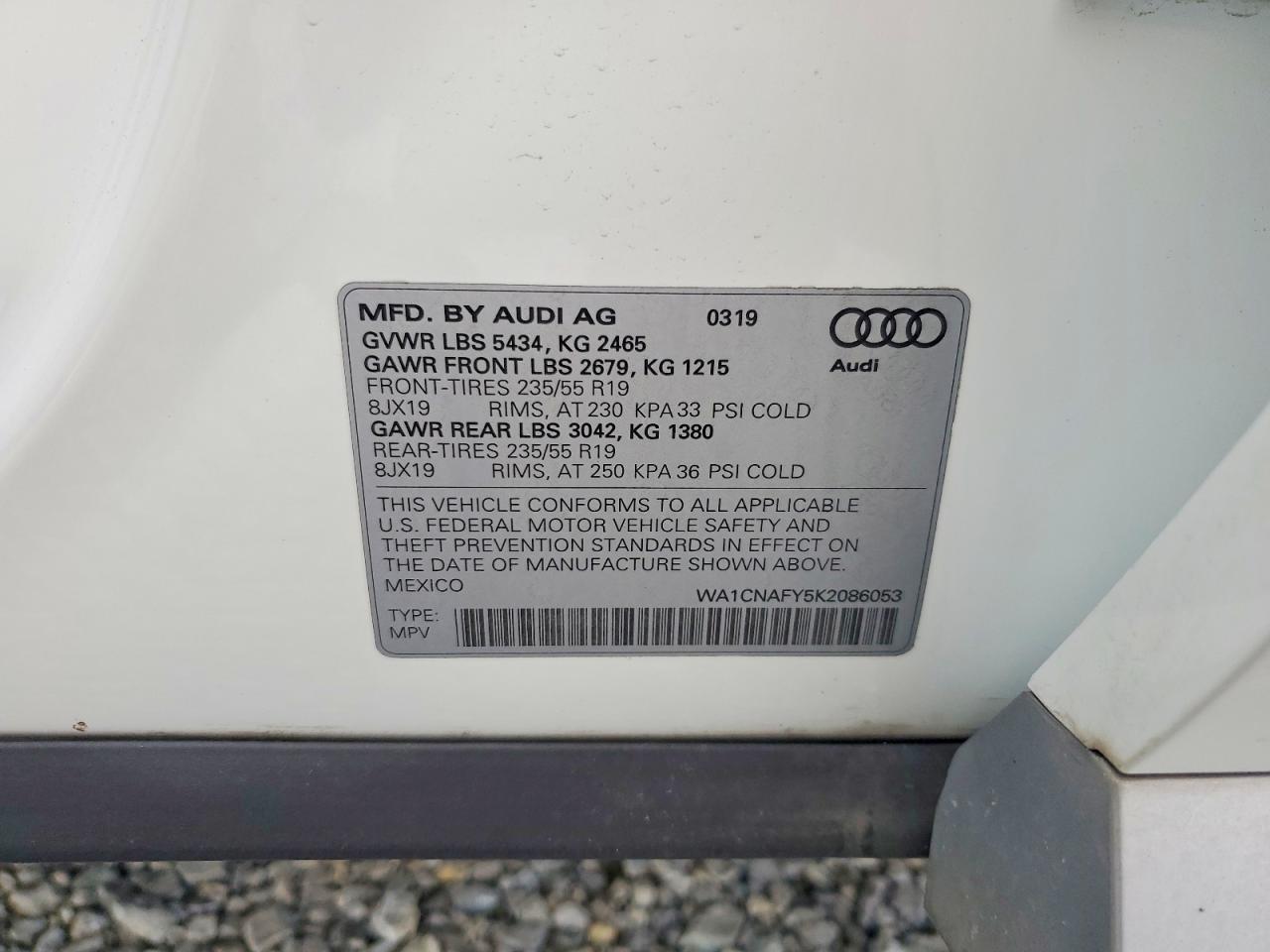 2019 AUDI Q5 PRESTIGE photo 27