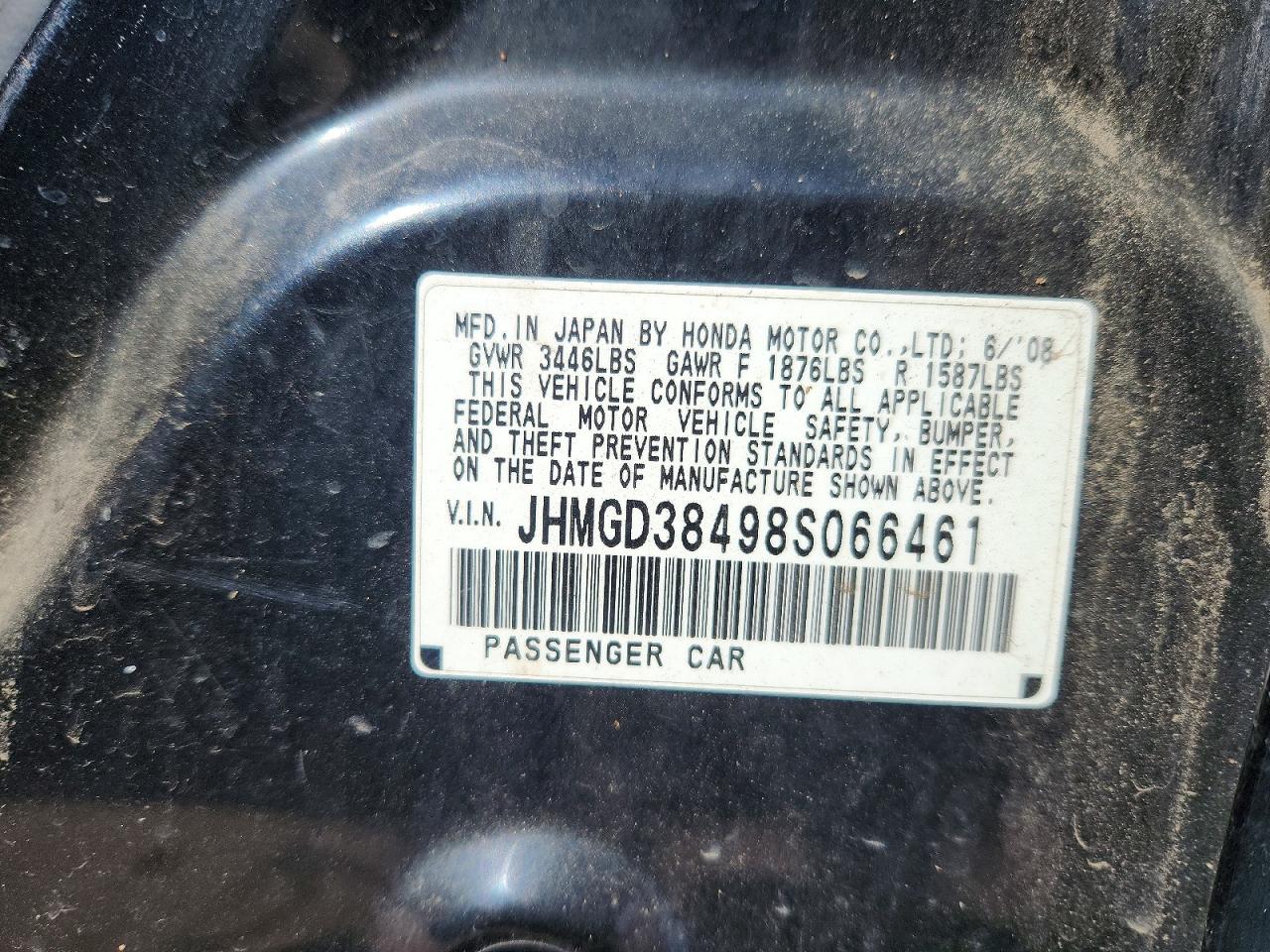 2008 HONDA FIT photo 12